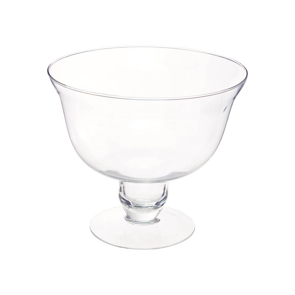 Ambra Clear Glass Footed Bowl