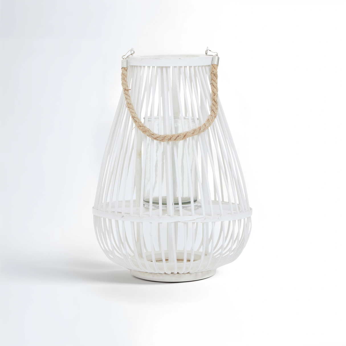 Lentigo Small White Bamboo Lantern