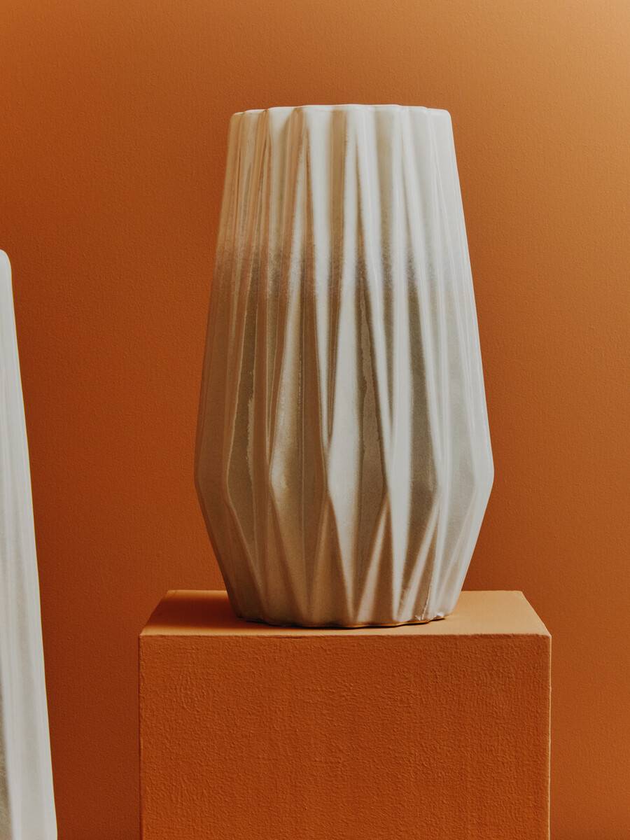 Azul Small Grey and White Ceramic Vase