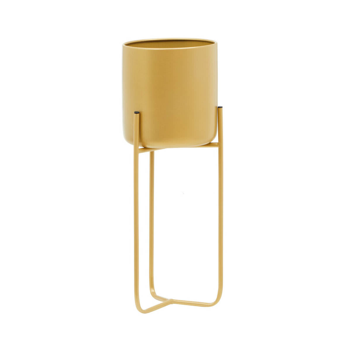 Avento Large Gold Finish Floor Planter