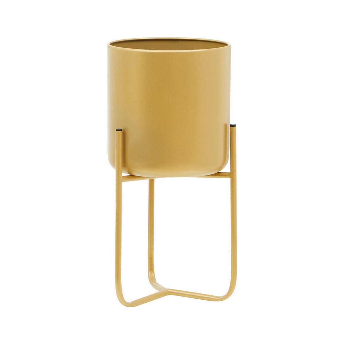 Avento Small Gold Finish Floor Planter