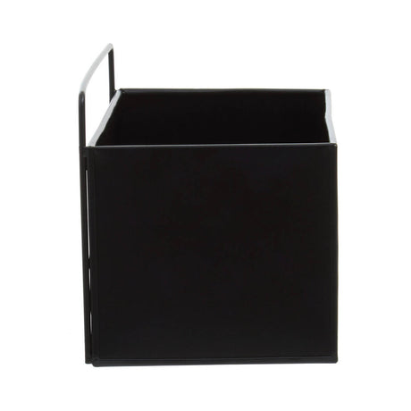 Asher Small Black Wall Plant Box