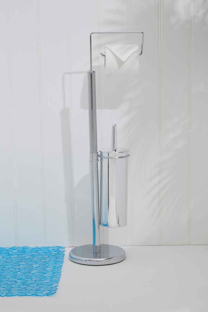 Linnea Chrome Toilet Brush And Roll Holder