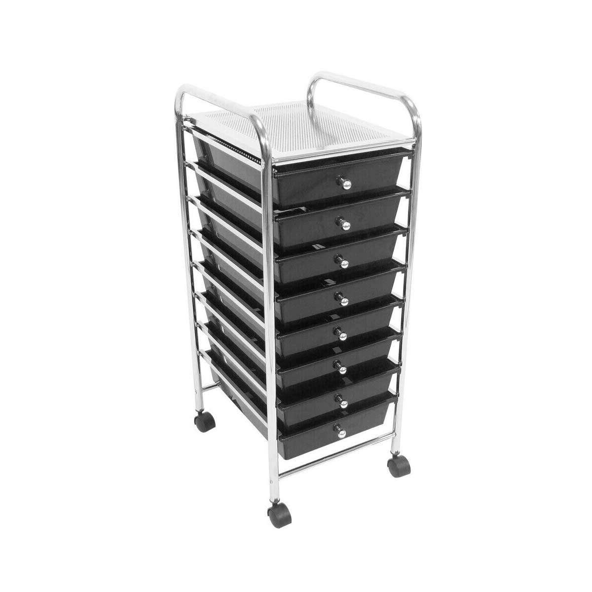 Black Plastic Drawers Trolley