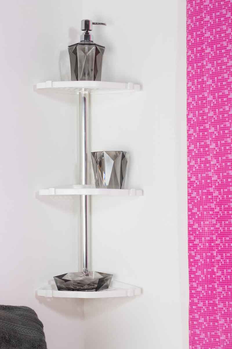 Bathe PS Wall Mountable Corner Shelf Unit