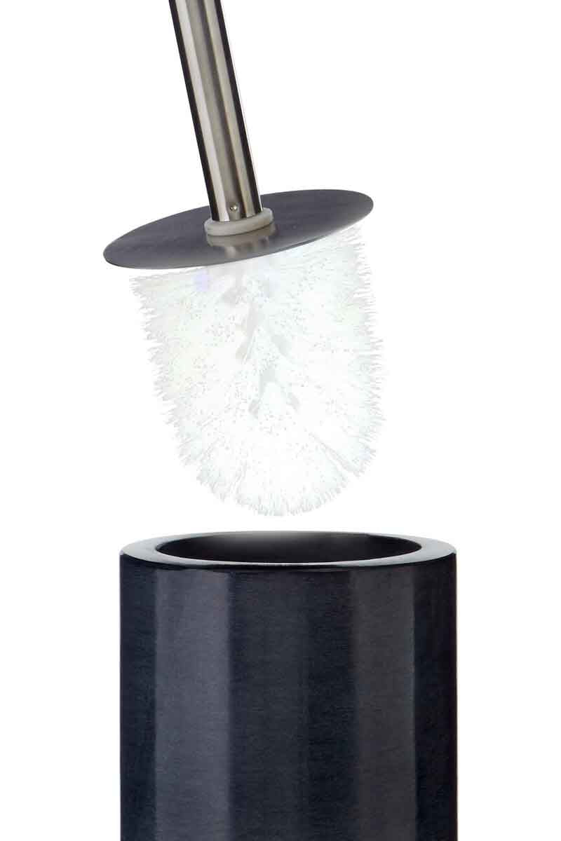 Kamal Dark Grey Marble Effect Toilet Brush