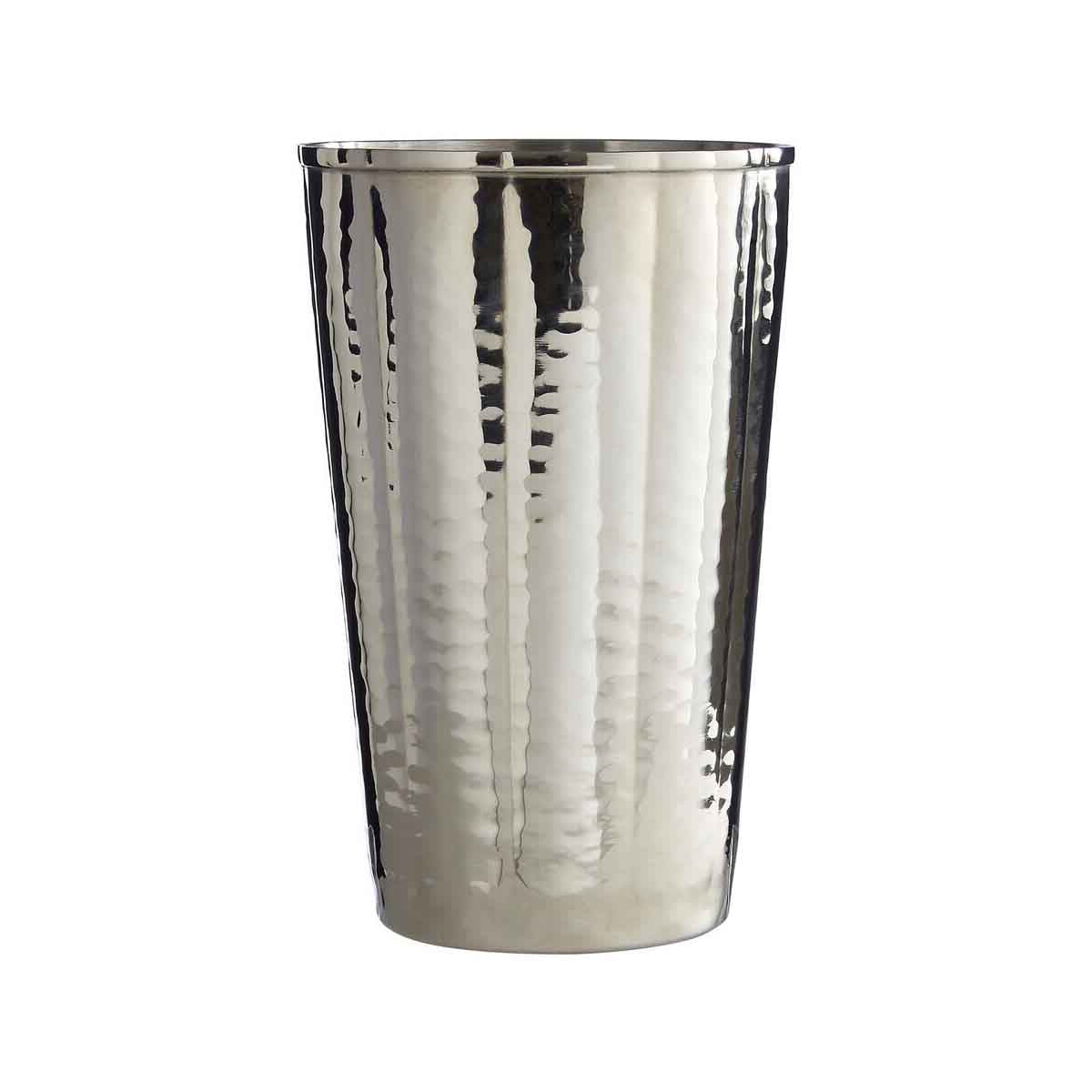 Hammered Bathroom Nickel Finish Tumbler