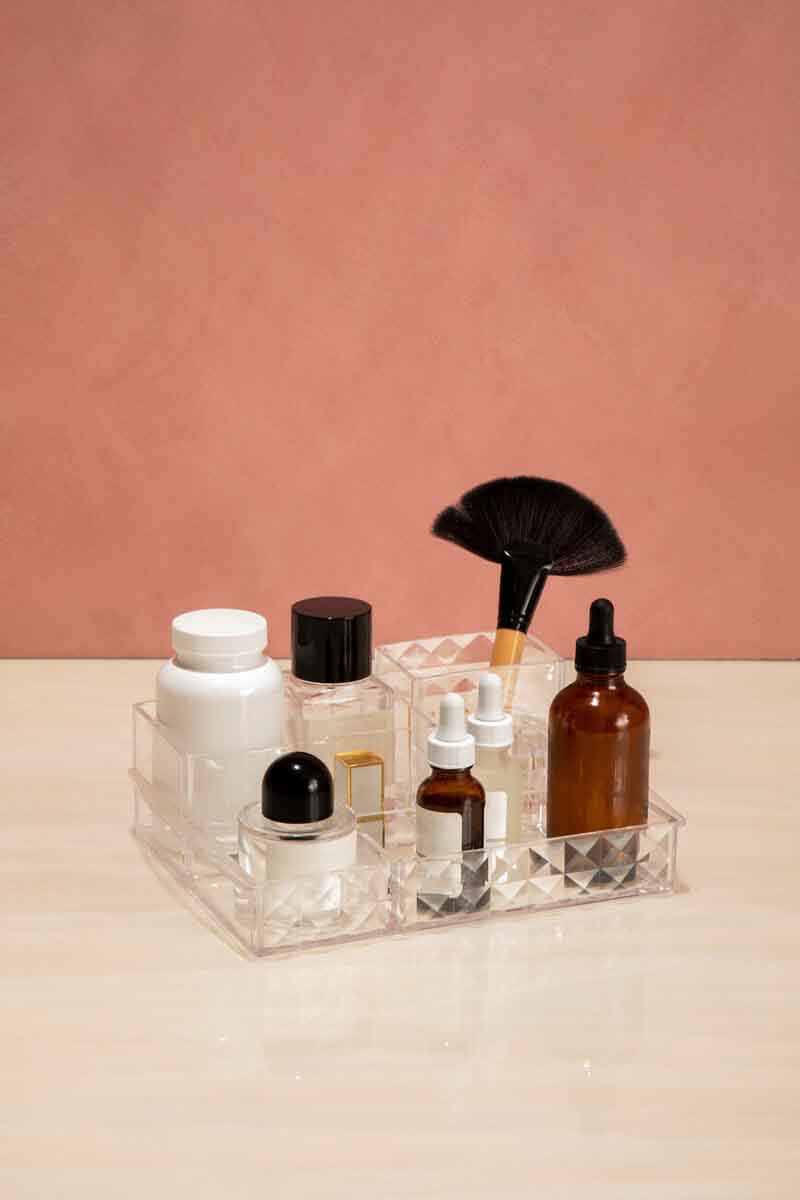 Beauty Cosmetic Organiser With 11 Compartments