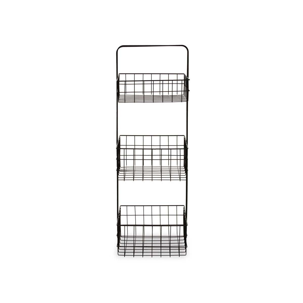 Kirby Three Tier Black Storage Caddy