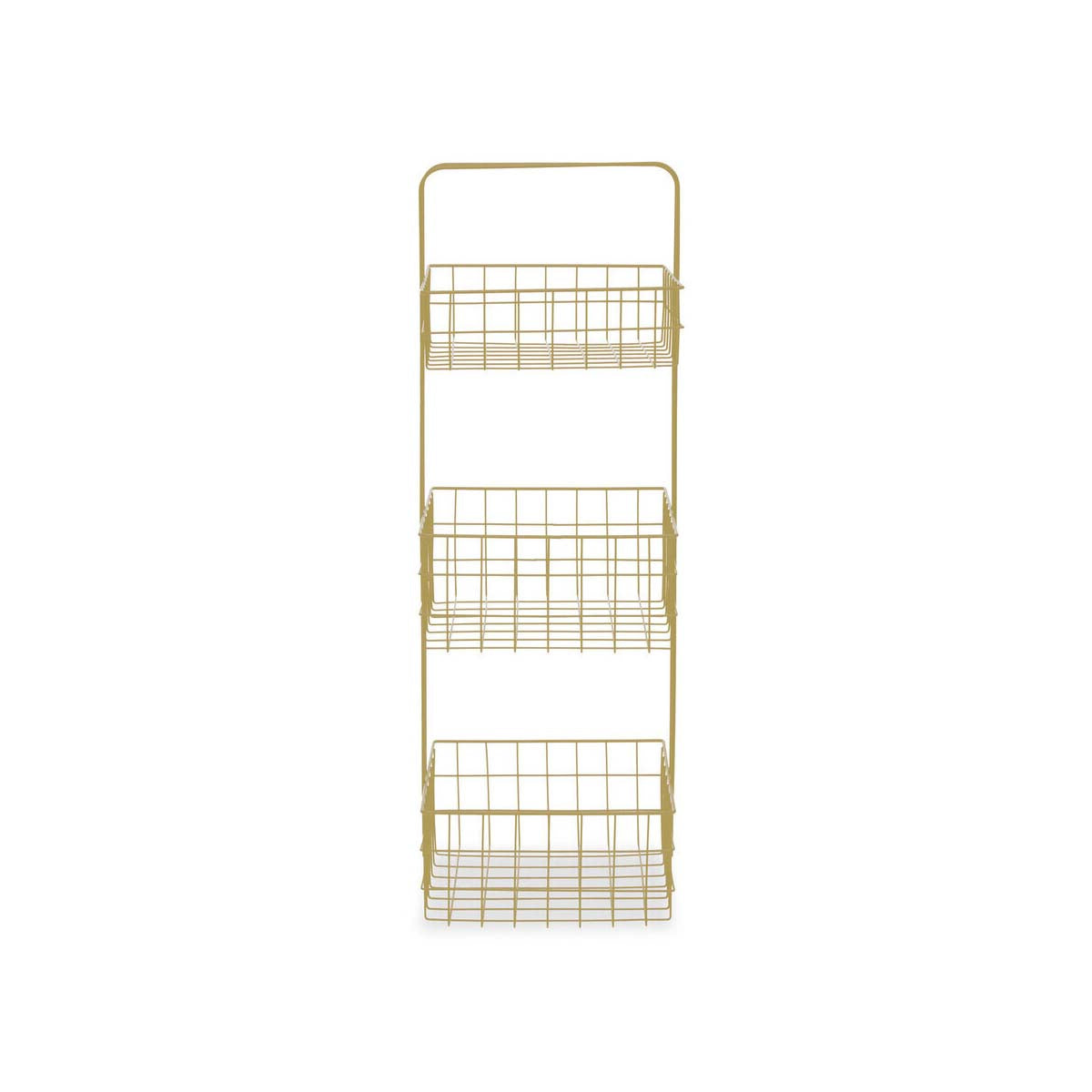 Kirby Three Tier Gold Finish Storage Caddy