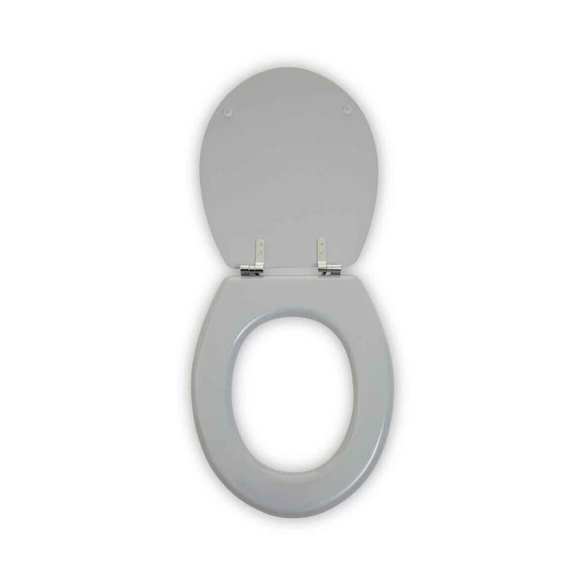 Brooks Grey Panel Effect Toilet Seat