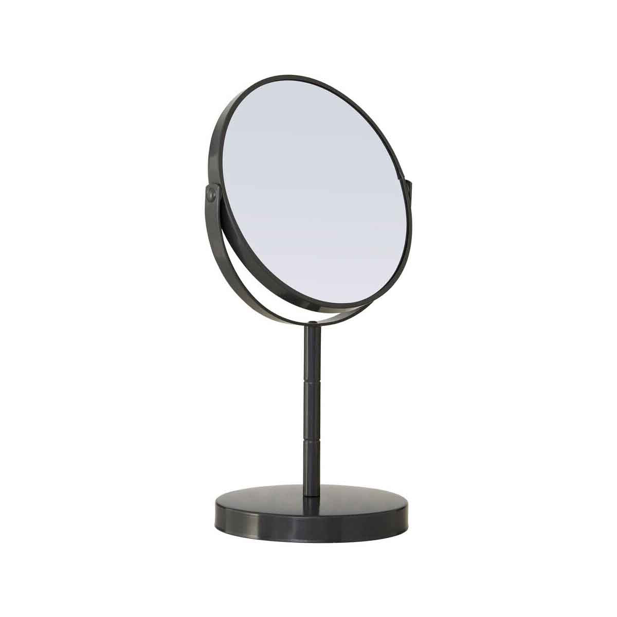 Marisha Grey Metal Small Swivel Table Mirror