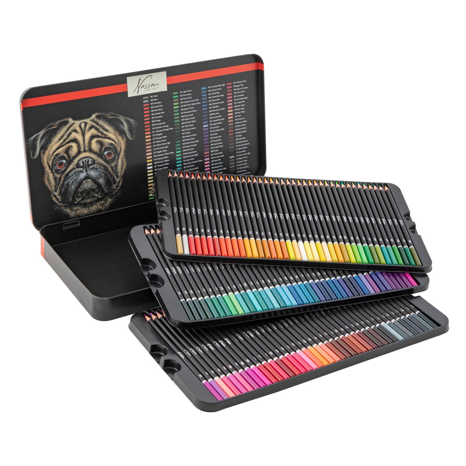 Coloured Pencils, 120 Pcs in Tin Box