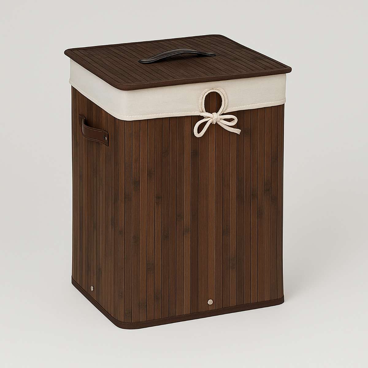 Kankyo Dark Brown Square Laundry Hamper