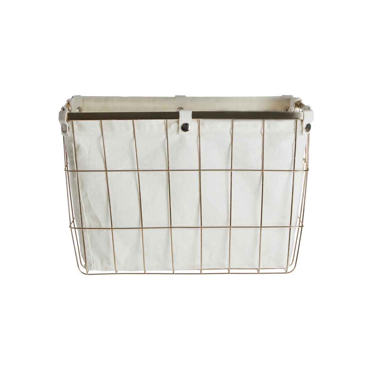 Harga Large Gold Finish Iron Wire Storage Basket