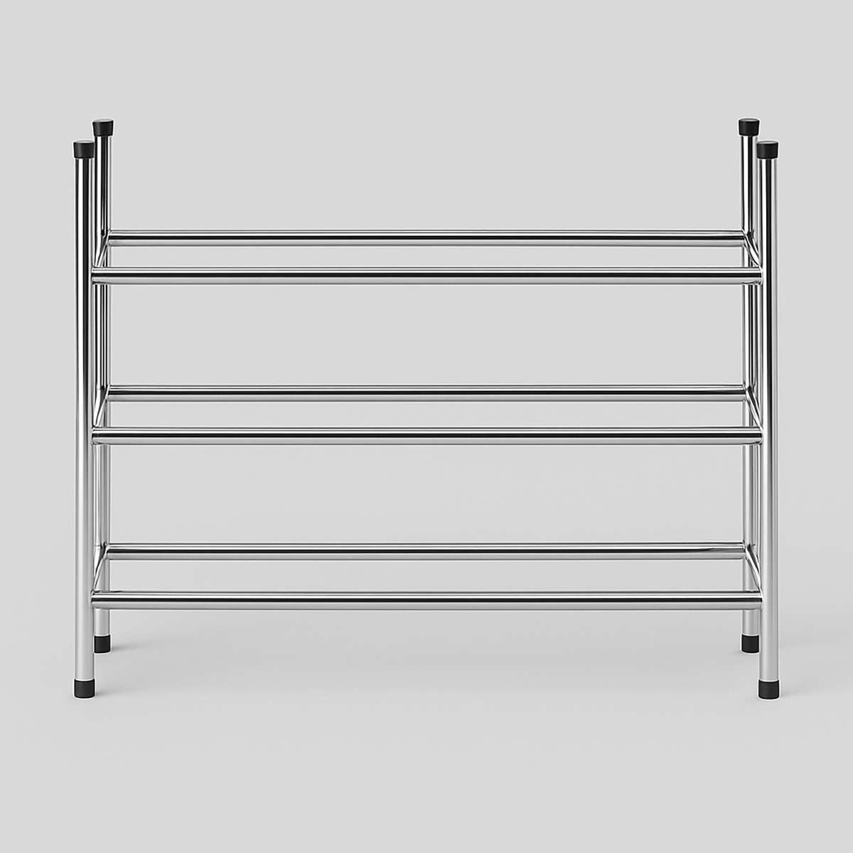 Three Tiers Chrome Shoe Rack