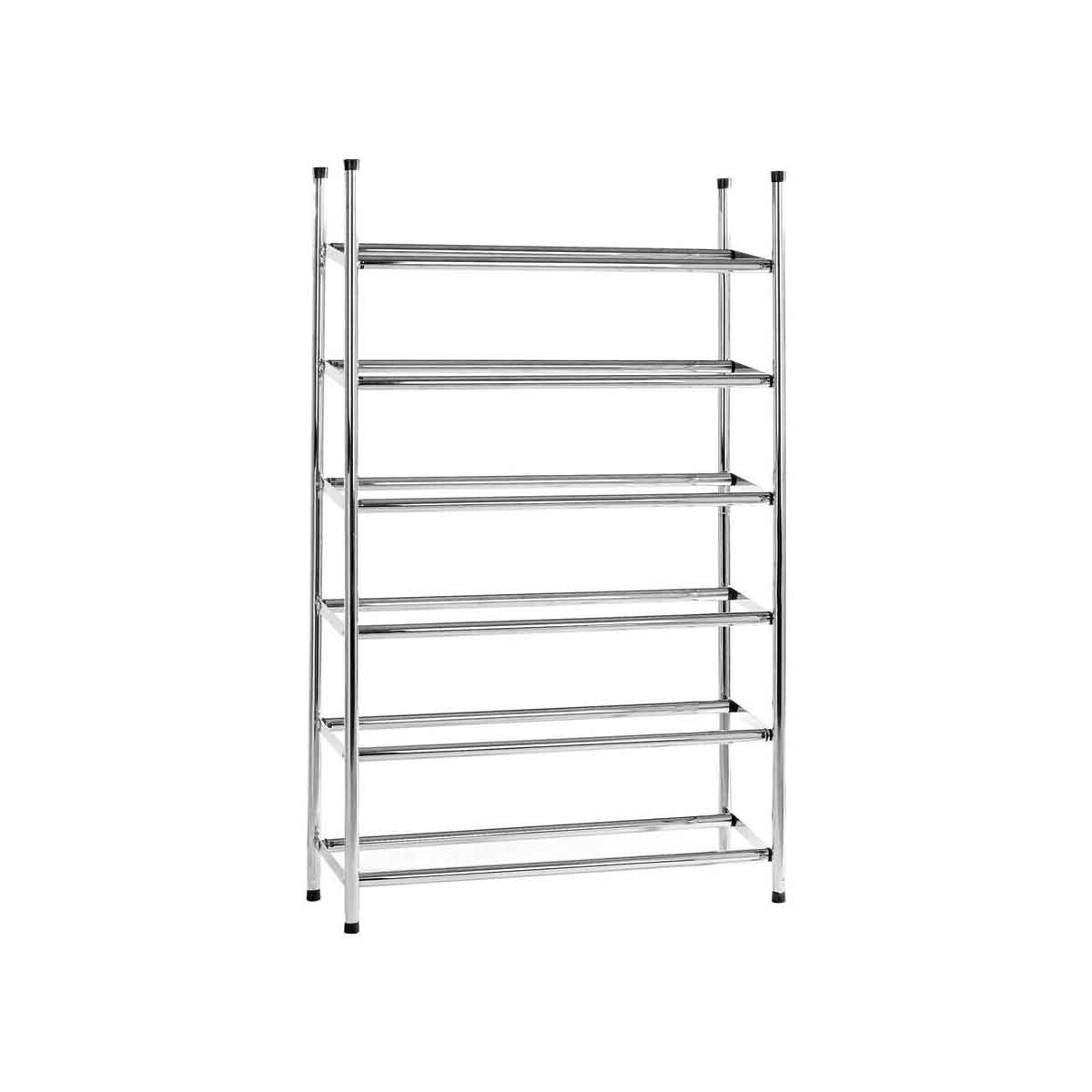 Six Tiers Chrome Shoe Rack