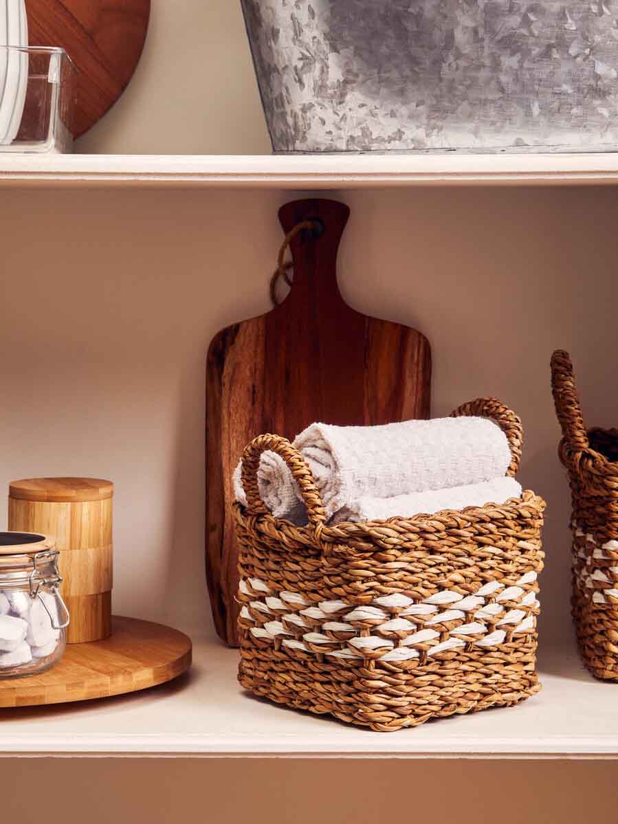 Lidi Set Of Two Square Seagrass Baskets