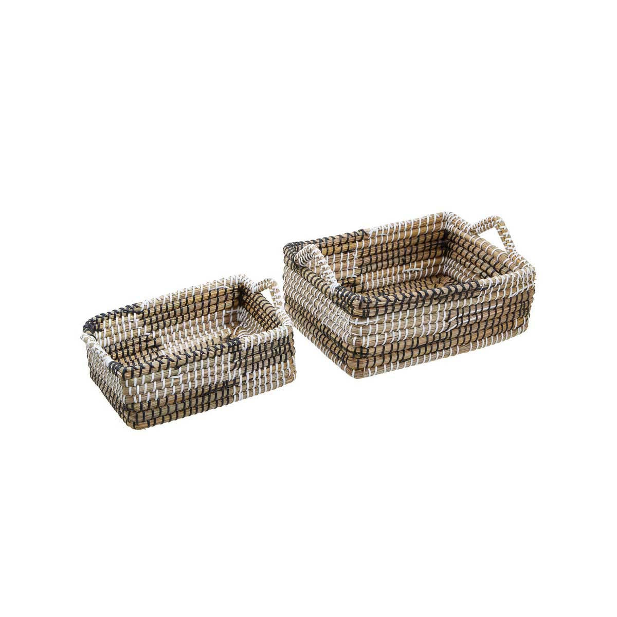 Lidi Set Of Two Straw Baskets
