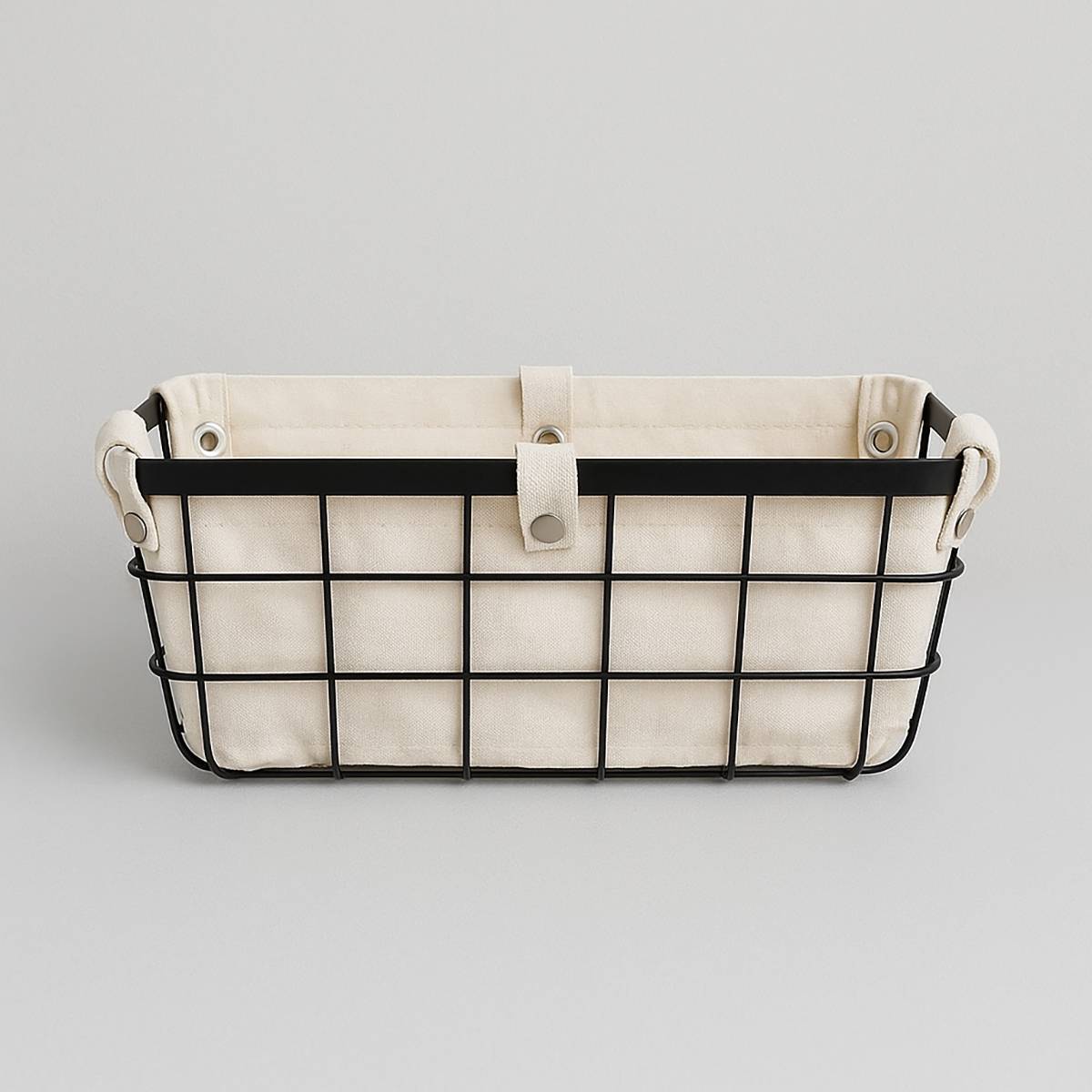 Harga Small Matte Black Wire Storage Bas