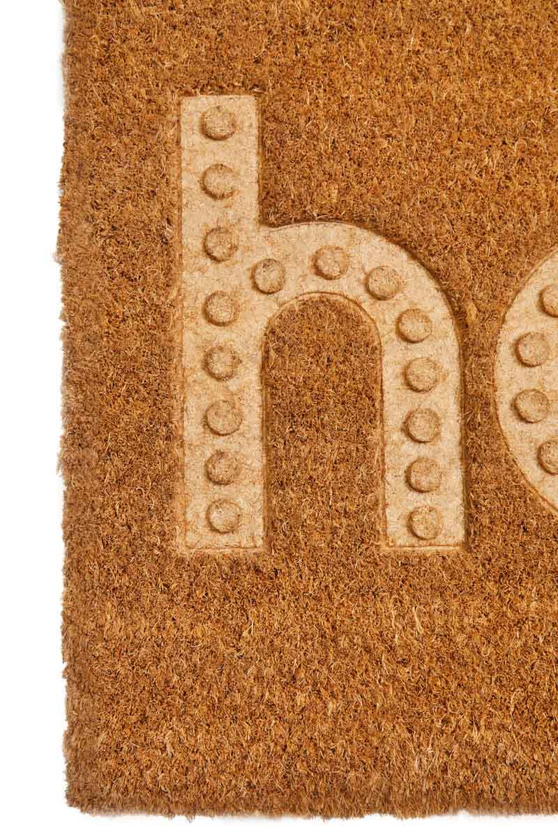 Filta Embossed Hello Coir Doormat