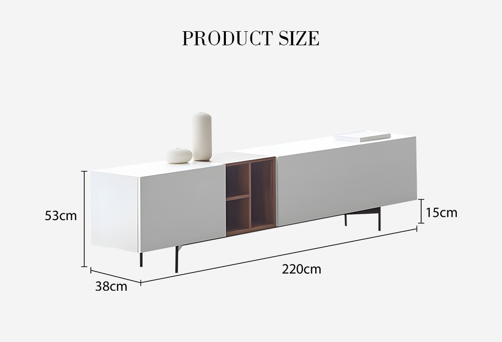 Acacia TV Stand, White