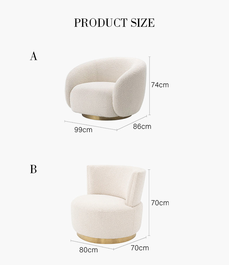 A532 Boucle Lounge Chair