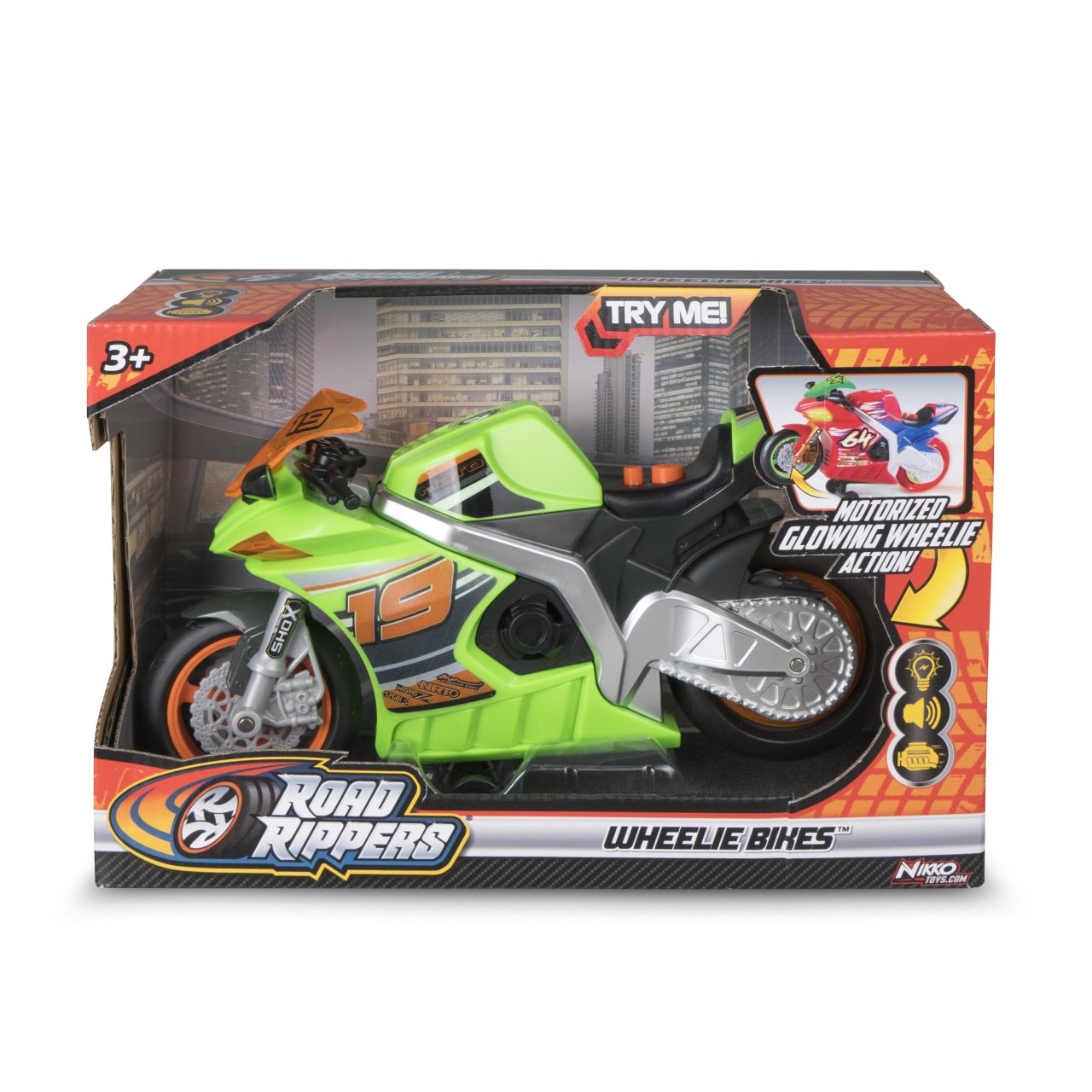 Nikko Road Rippers Wheelie Bikes Nitro Race Bike (Green)