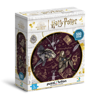 Dodo Puzzlution Harry Potter Magical Elements 500-Piece Circular Jigsaw Puzzle