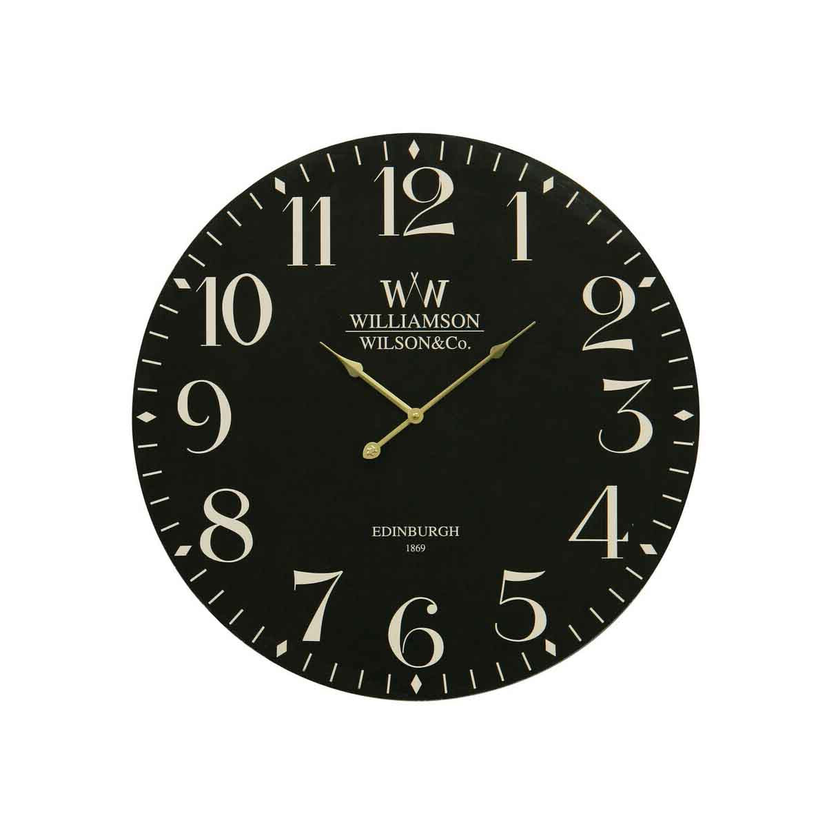 Destini Classical Black MDF Wall Clock