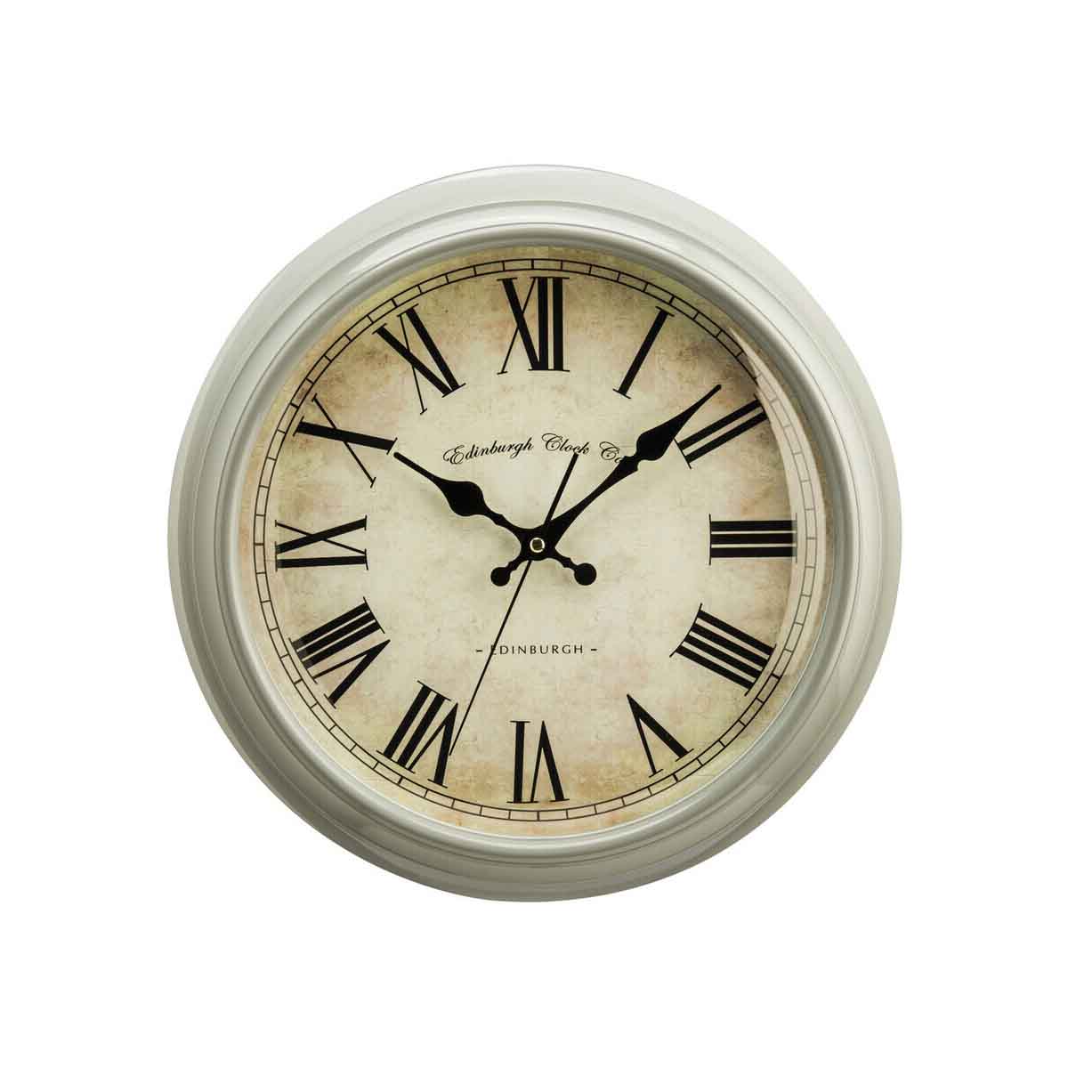 Vermont Grey Plastic Wall Clock