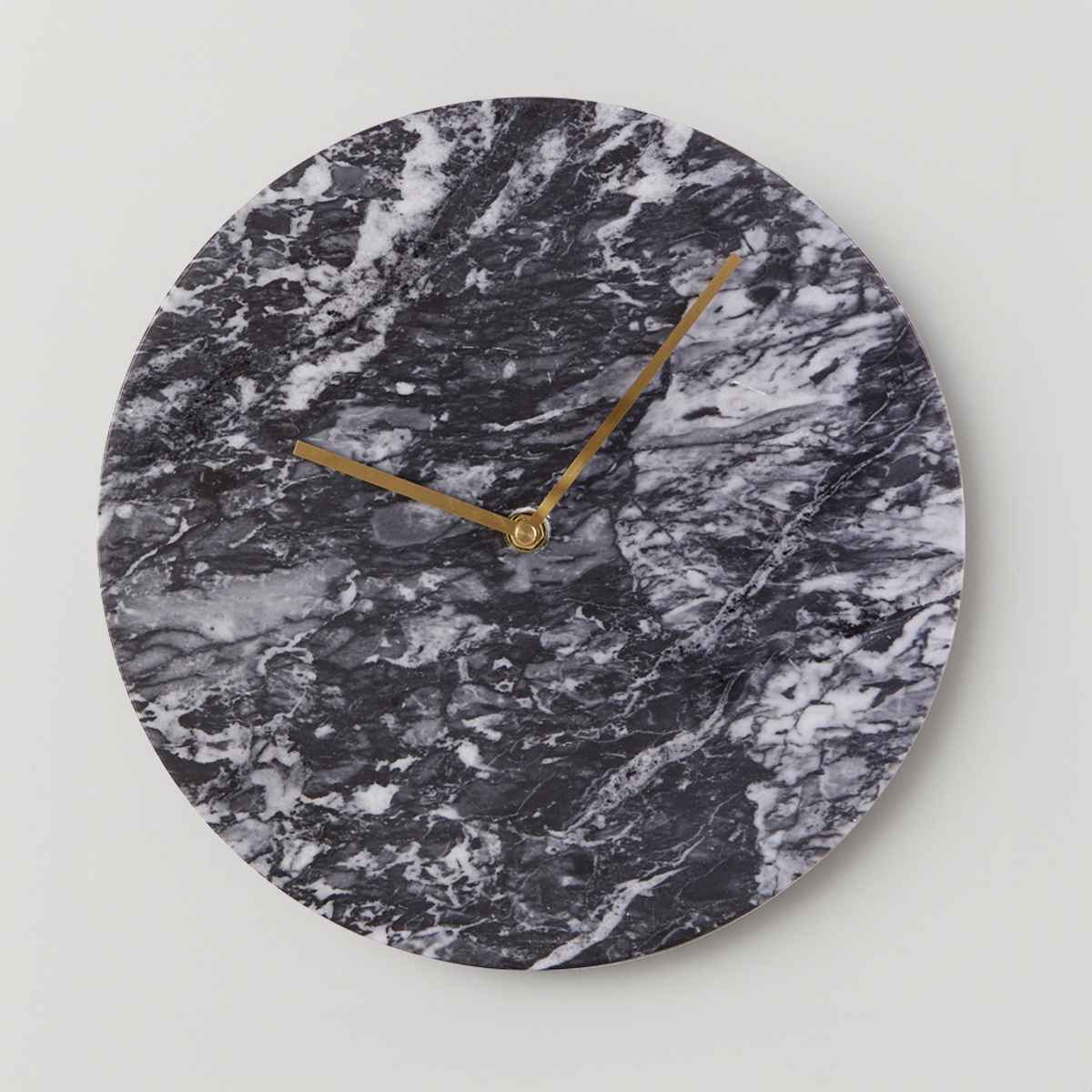 Lamonte Black Marble Wall Clock