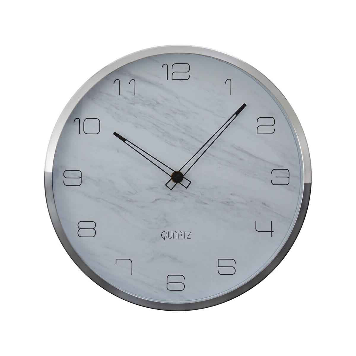 Elko Wall Clock with Silver And Grey Frame