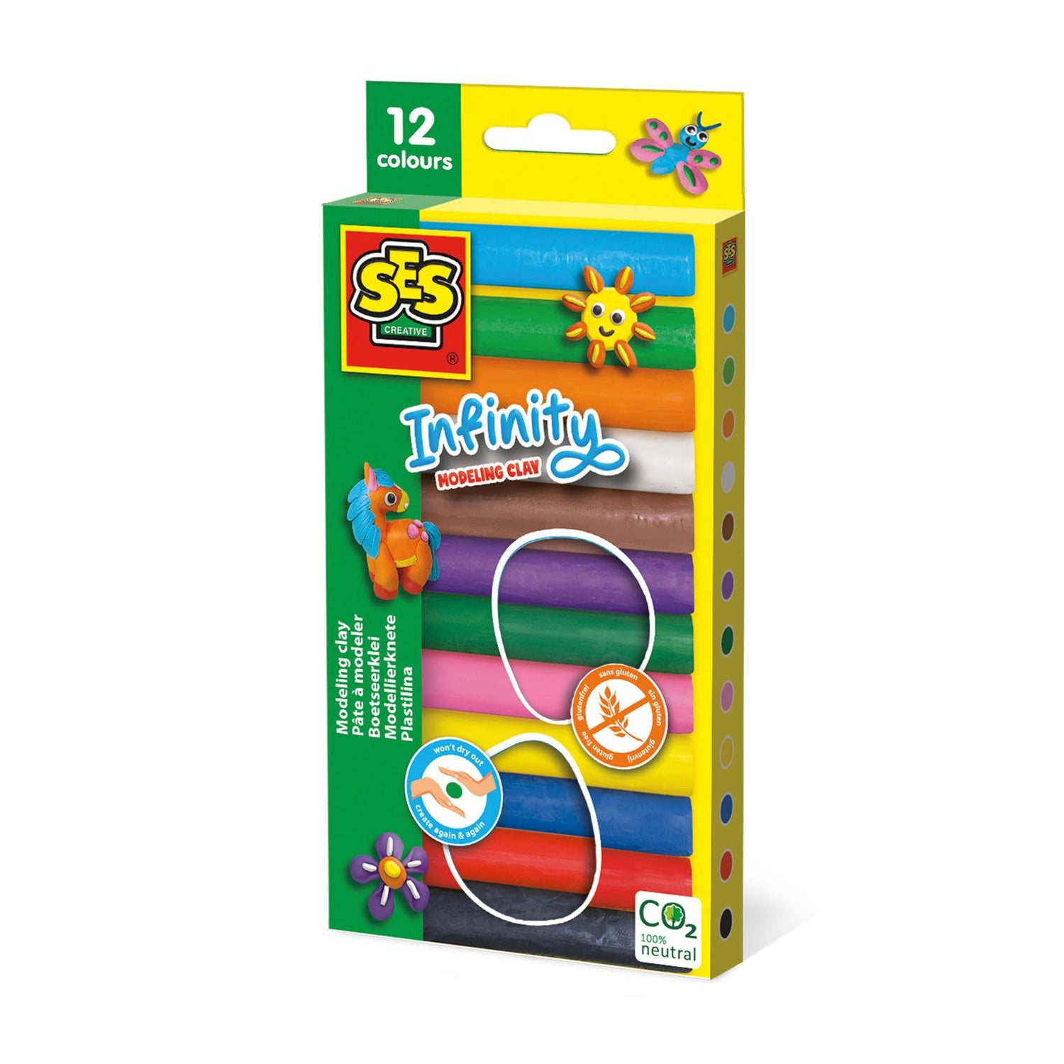 Infinity Modelling Clay - 12 Pack (180g)