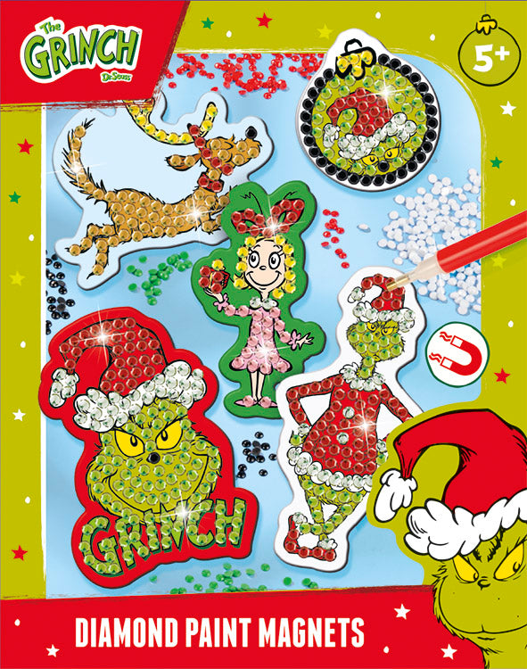 Grinch Diamond Paint Magnets