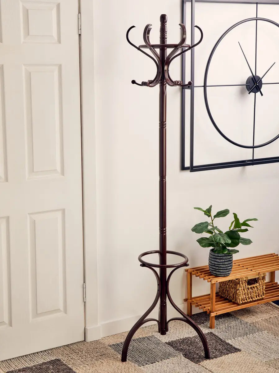 Kennedy Mahogany Finish Coat Stand