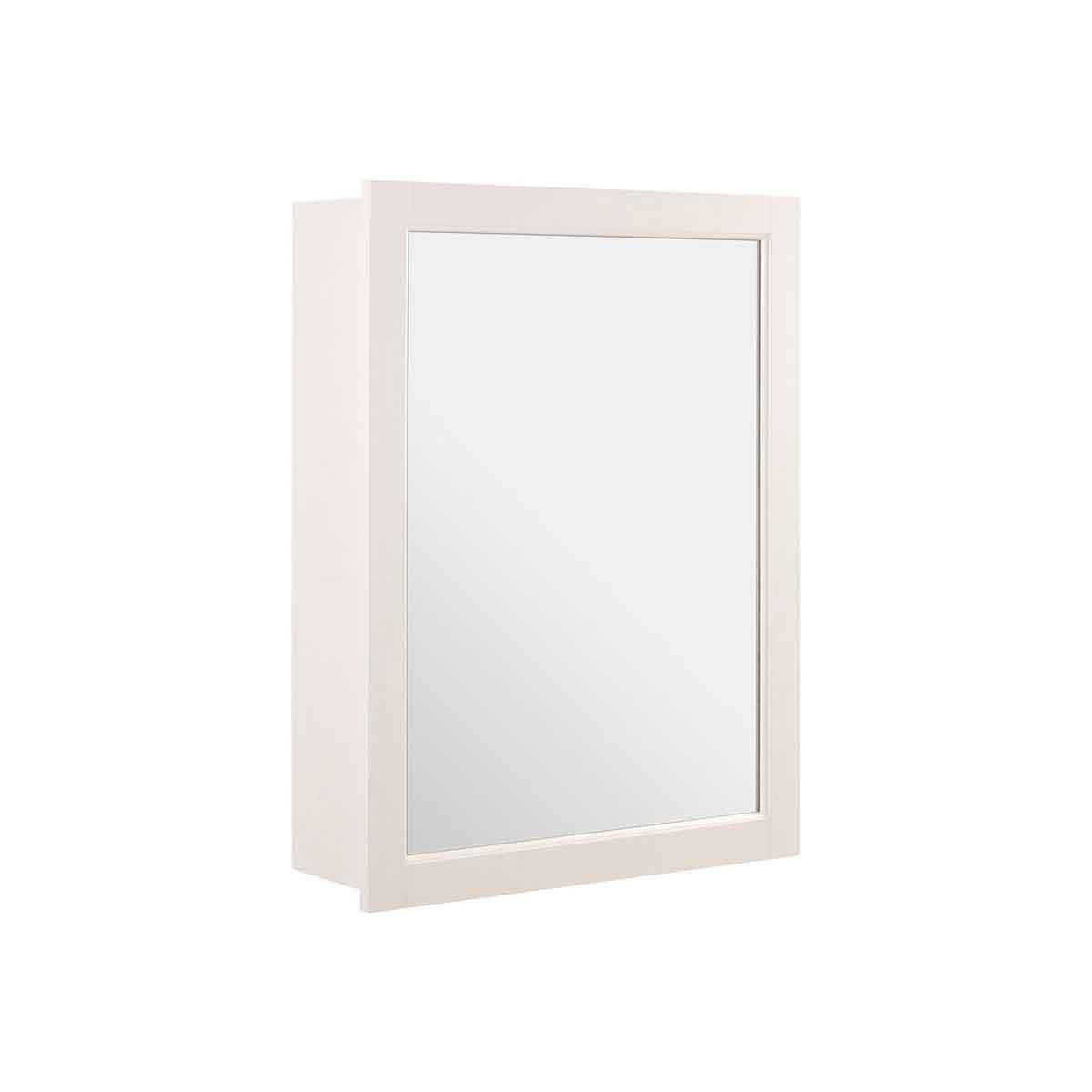 Port Mirrored Wall Cabinet With 2 Inner Shelves