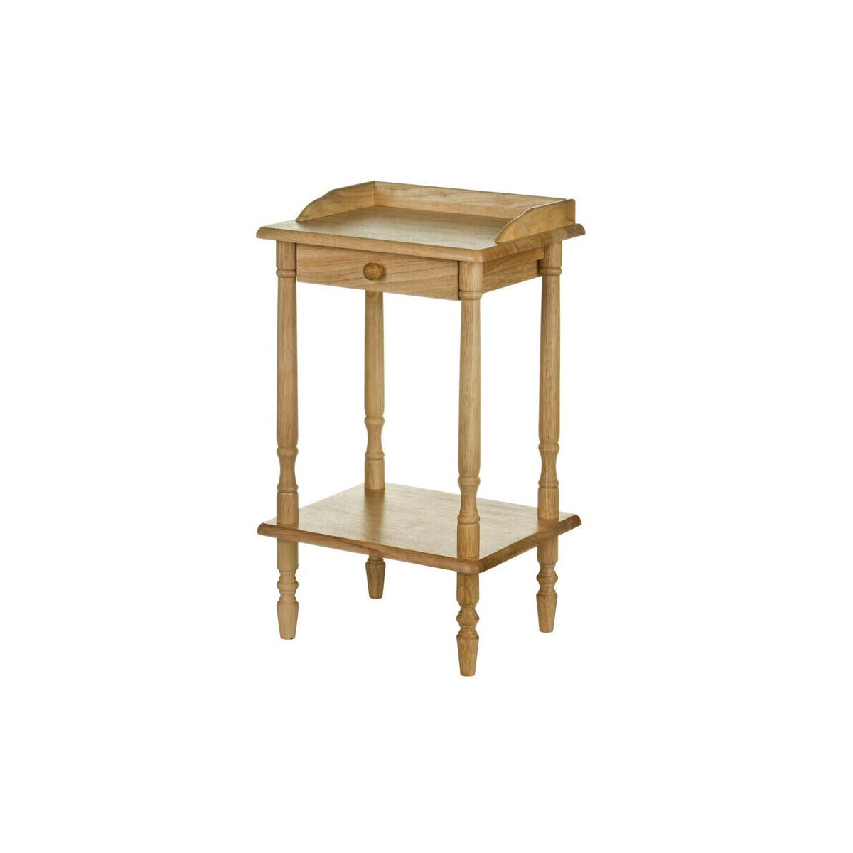 Heva Square Rubberwood Side Table