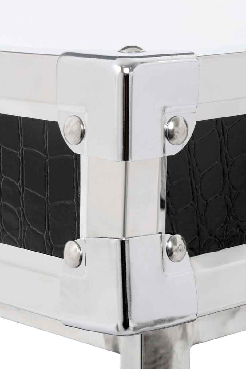 Carla Crocodile Leather Effect Coffee Table