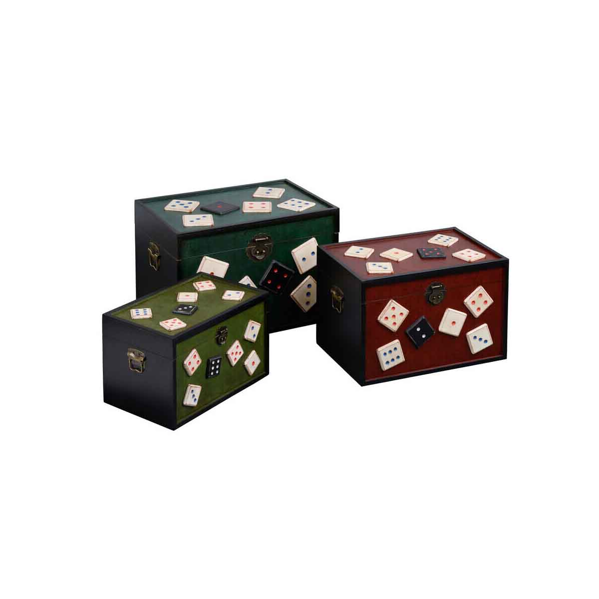 Dice Design Storage Trunks - Set of 3