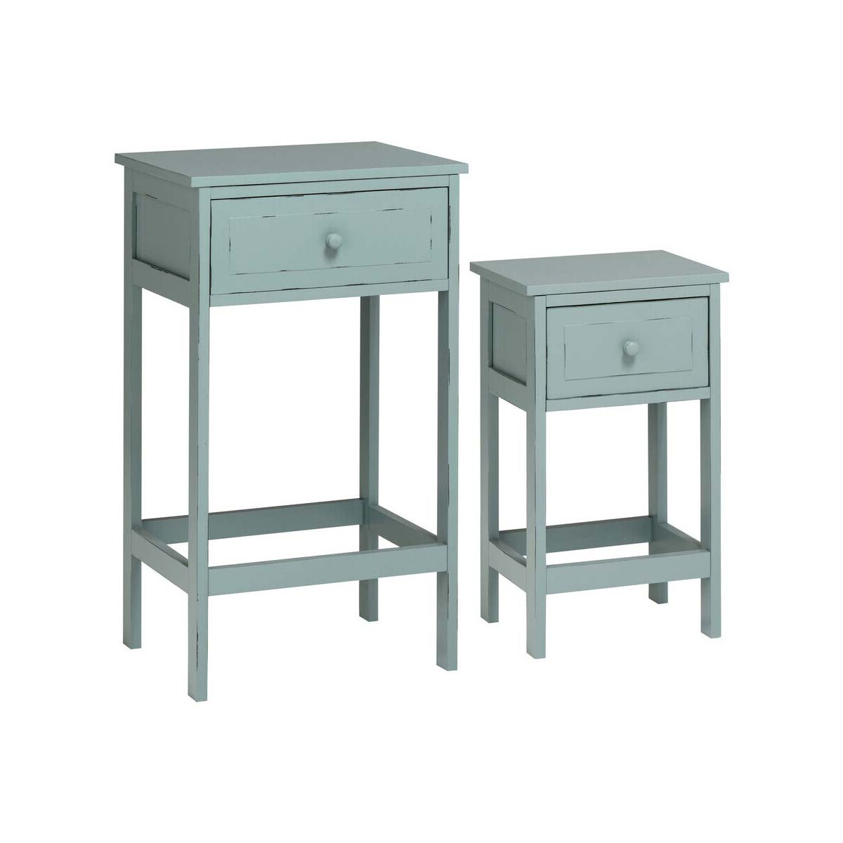 Chatelet Set Of Two Blue And Grey Tables