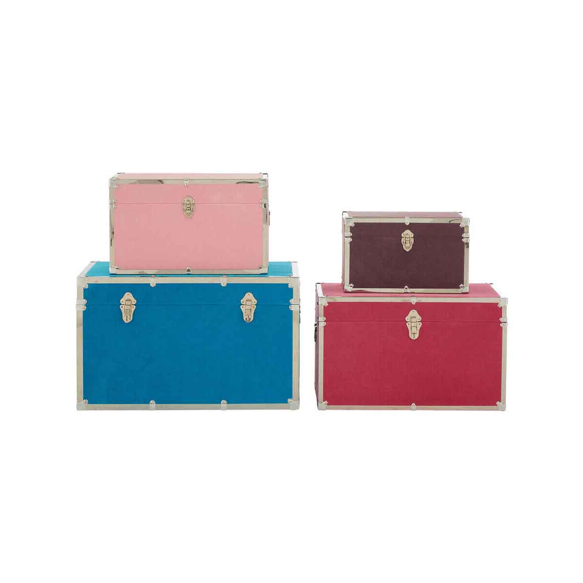 Carla Multicoloured Rectangular Trunks Set of 4