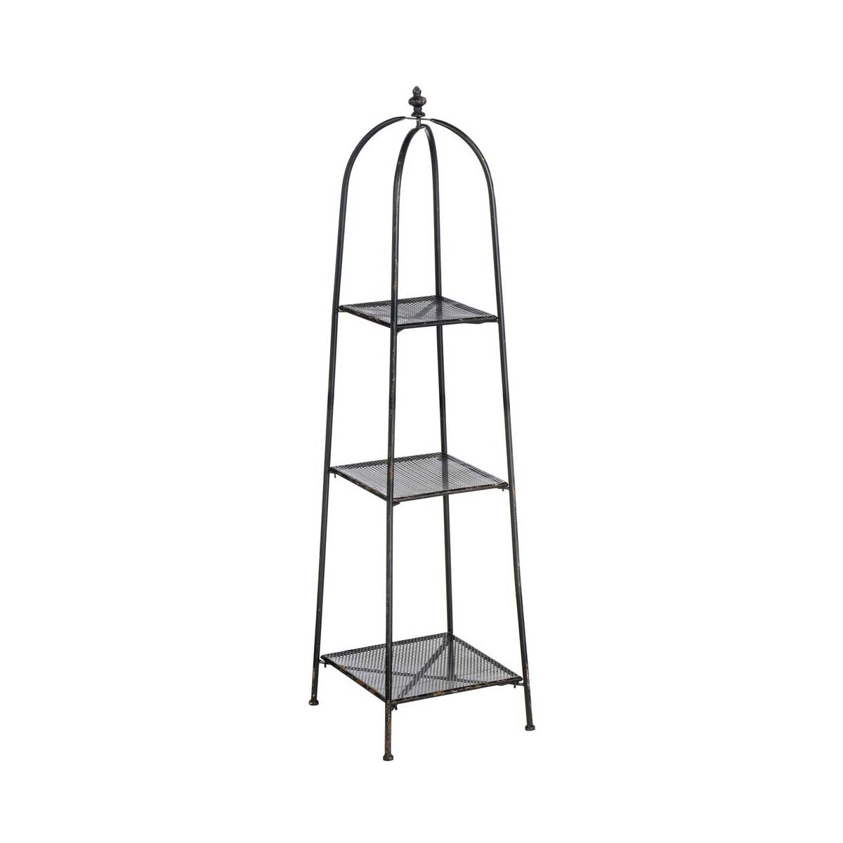 New York Loft Black 3 Tier Shelf Unit