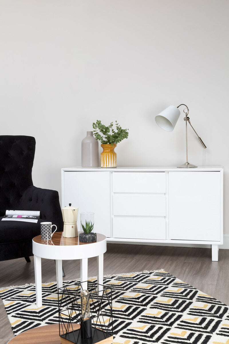 Moritz White High Gloss Sideboard