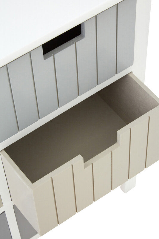 New England White 6 Drawers Chest