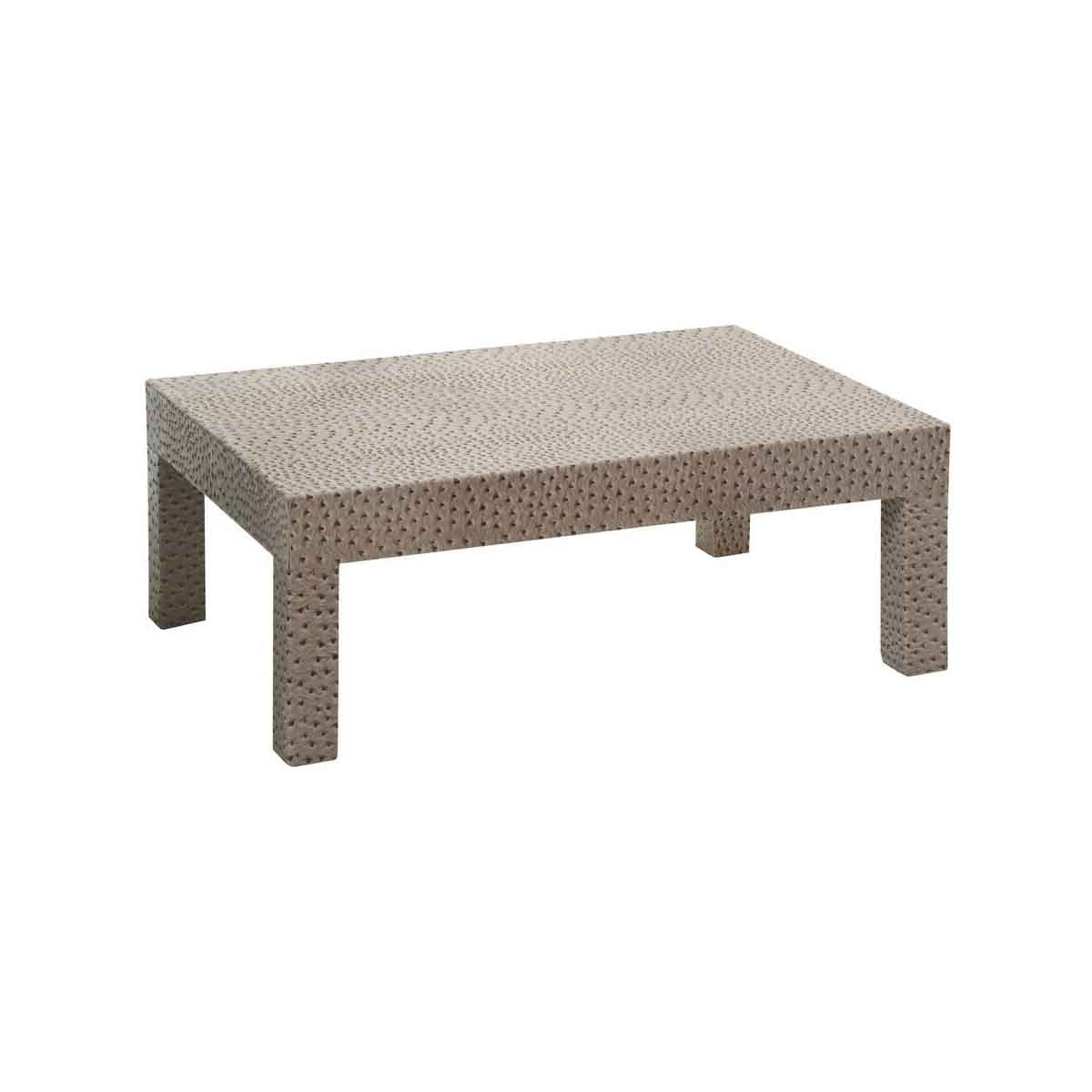 Ostrich Natural Leather Effect Coffee Table