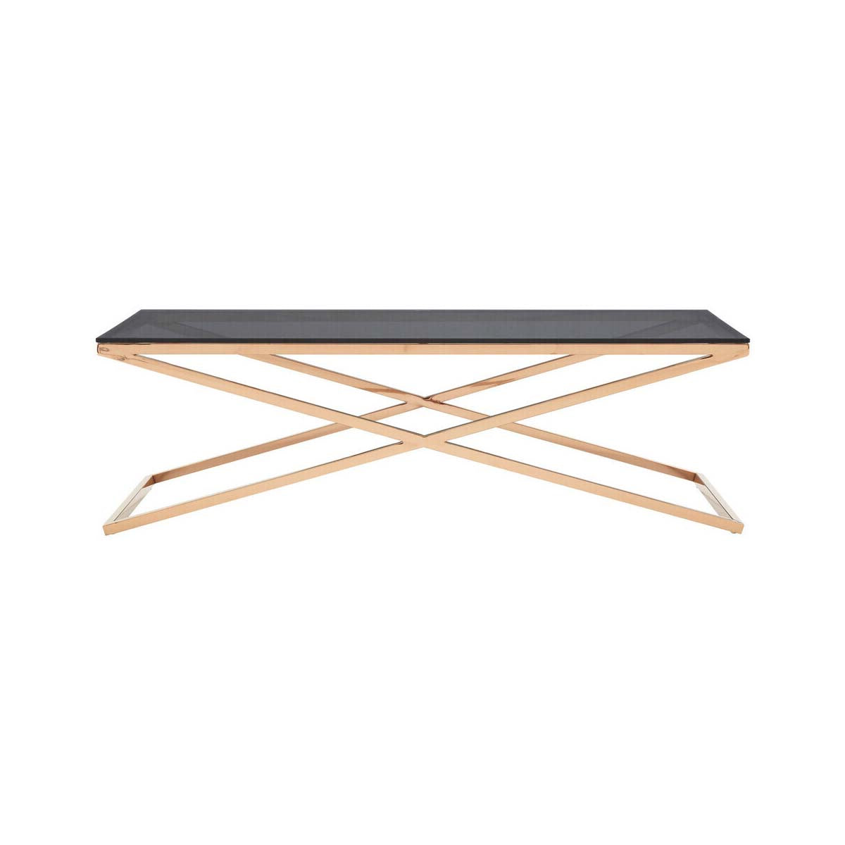 Montril Glass Top Criss Cross Coffee Table