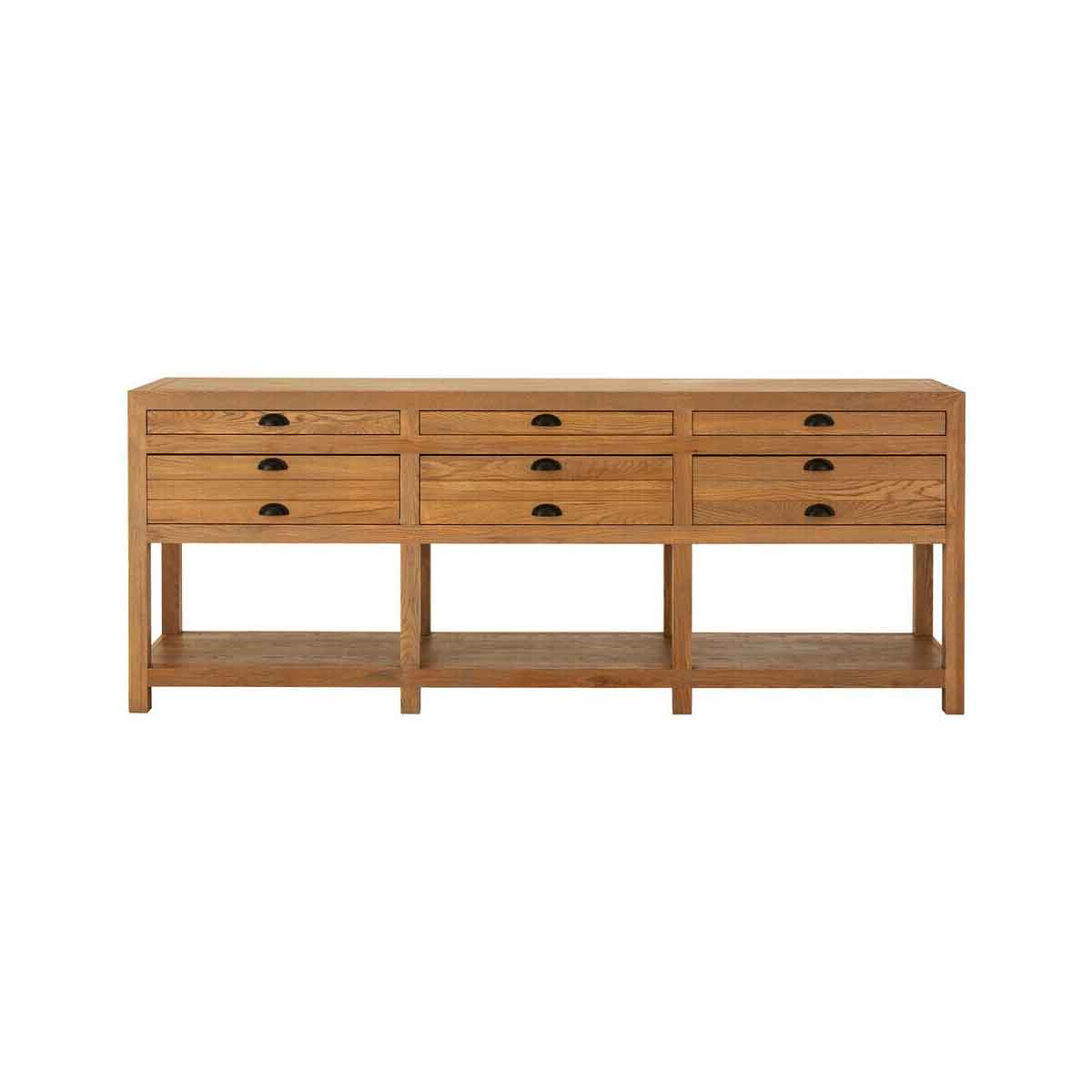 Lyon Grey Oak Wood Sideboard