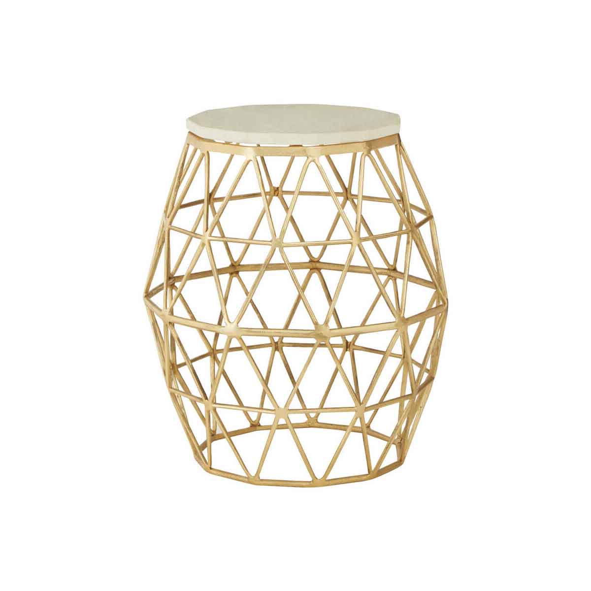 Templar Aluminium And Stone Side Table