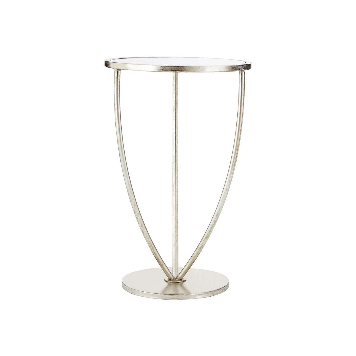 Marcia Silver Finish Side Table